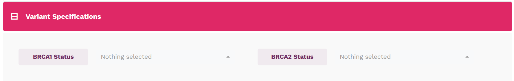 Variant specification filters in Cohort Browser